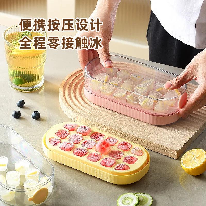 Press-type Silicone Ice Cube Trays - STYLUX