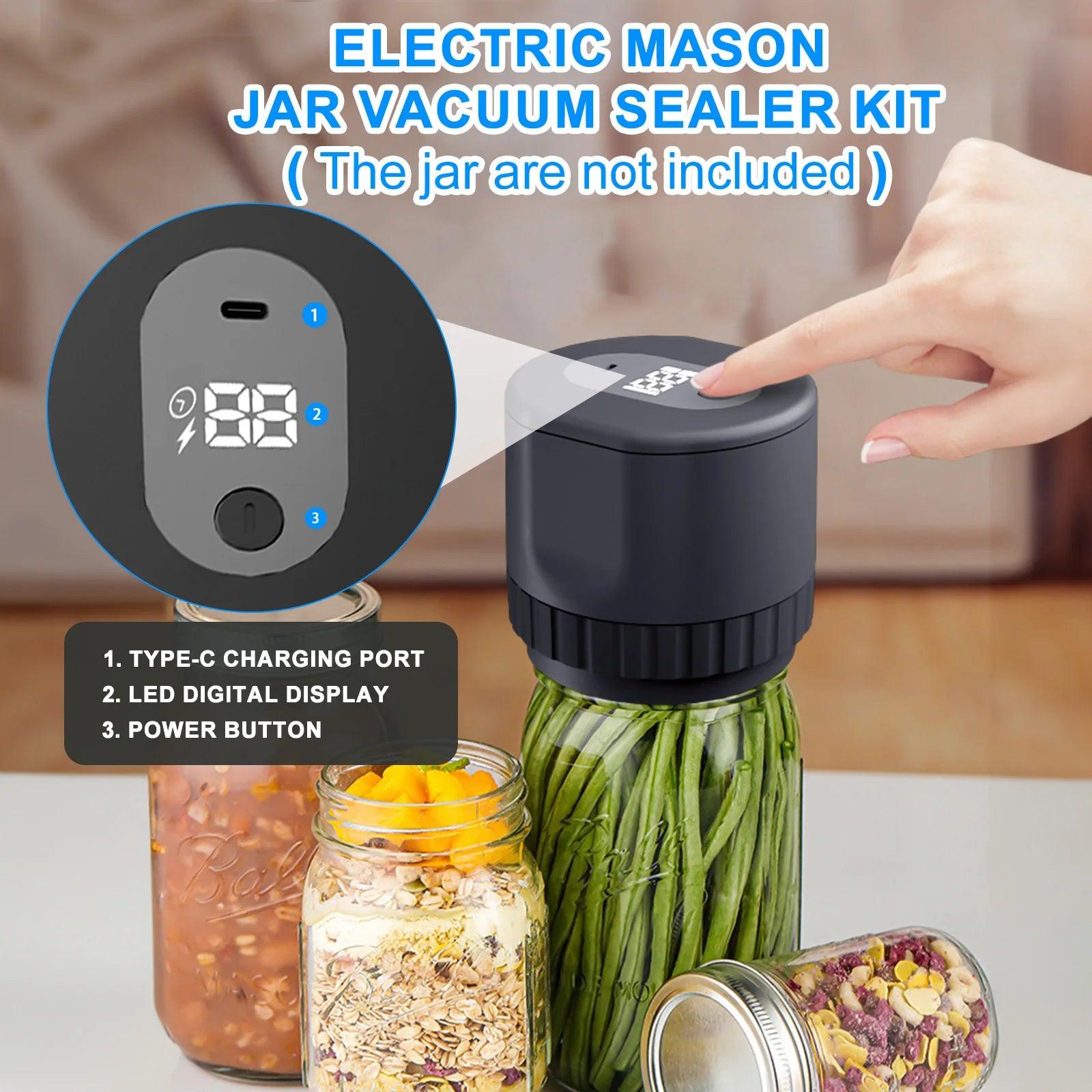 Electric Mason Jar Vacuum Sealer - STYLUX